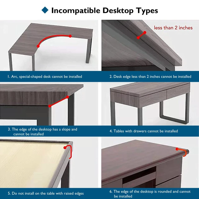 Alt view image 7 of 7 - Ergonomic Desk Extender Tray, 9.5"x9.1" Wrist Rest Shelf, Black 90°Foldable Elbow Support, Table Mount Arm, Clamp on Computer Arm Rest for Desk, Office & Home Use,Durable Easy to Install