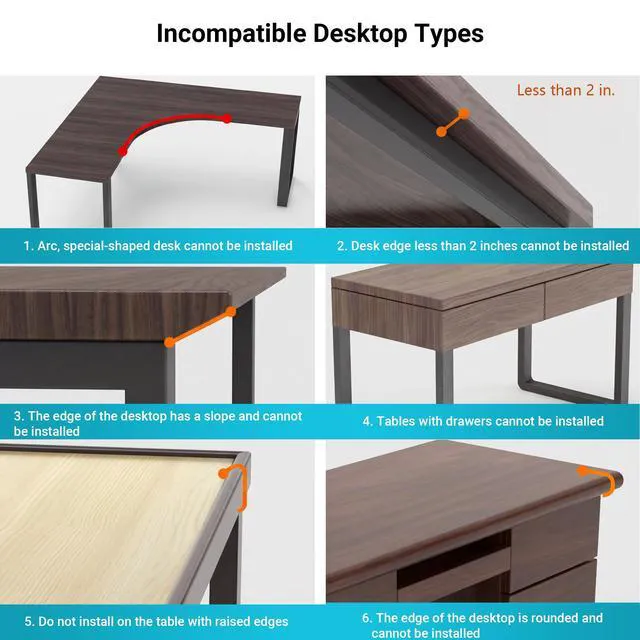 Alt view image 4 of 7 - Ergonomic Desk Extender Tray, 9.5"x9.1" Table Mount Arm Wrist Rest Shelf, 90° Foldable Elbow Support, Clamp on Computer Arm Rest for Desk, Office & Home Use, Durable & Easy to Install, Walnut