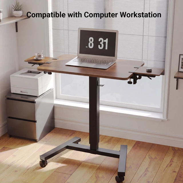 Alt view image 6 of 7 - Ergonomic Desk Extender Tray, 9.5"x9.1" Table Mount Arm Wrist Rest Shelf, 90° Foldable Elbow Support, Clamp on Computer Arm Rest for Desk, Office & Home Use, Durable & Easy to Install, Walnut