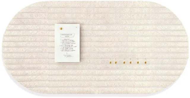 Alt view image 2 of 7 - Felt Bulletin Board 47" x 24", Cork Board Alternative with 30 Push Pins 4 Customizable Modular Decorative Felt Pin Board, Vision Board for Office Home Bedroom Wall Decor, Photo Picture Display