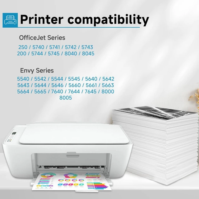 Alt view image 2 of 6 - 62XL Black Ink Cartridges Replacement for HP Ink 62 XL HP62 HP62XL Ink 2 Black for Envy 5540 7640 7645 5660 5542 5545 5640 5642 5664 5665 OfficeJet 8000 8005 8040 200 250 5740 5742 Printer