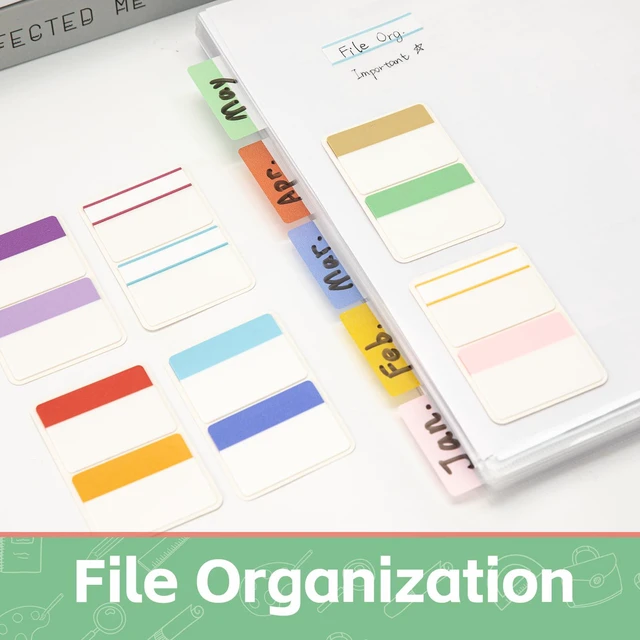 Alt view image 5 of 7 - Sticky Tabs 960 Pcs 2in, Pastel Book Tabs, 12 Colors, Adhesive BOPP Page Tabs, Transparent Annotation Labels, Small Markers for Notebooks, School, College, Office, Reading, Study