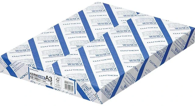 Main image of A3 KB Paper 11.69 × 16.54 in, 1 Ream (500 Sheets), 80 Bright White Copy Printer Paper in Office/School/Home - 17 lb/64gsm Jam-Free, Perfect for Printing, FSC Certified (KB-38N)