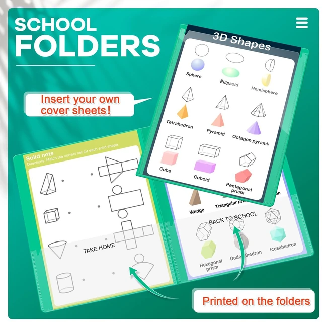 Alt view image 3 of 7 - 72 Pcs Plastic Take Home Folders with 2 Pockets Parent Teacher Classroom Communication Homework Folder for Students Parent Teacher Connect (Green)
