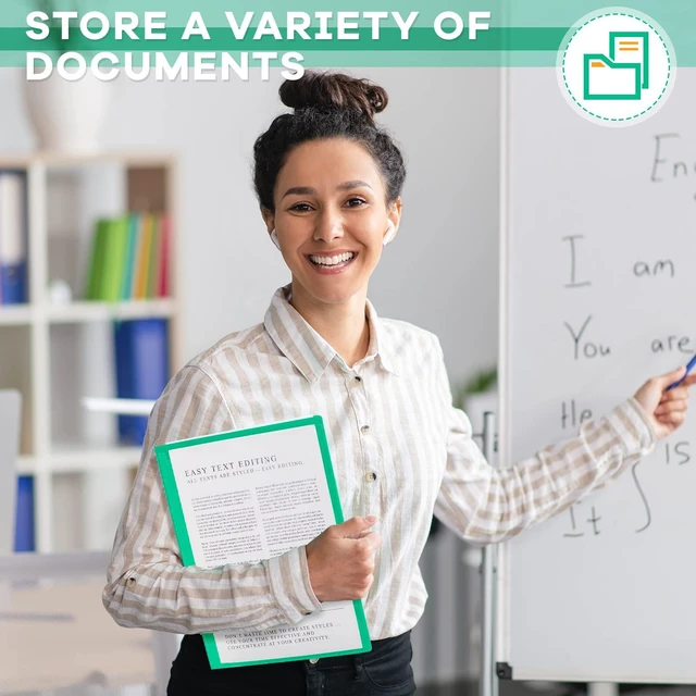 Alt view image 6 of 7 - 72 Pcs Plastic Take Home Folders with 2 Pockets Parent Teacher Classroom Communication Homework Folder for Students Parent Teacher Connect (Green)
