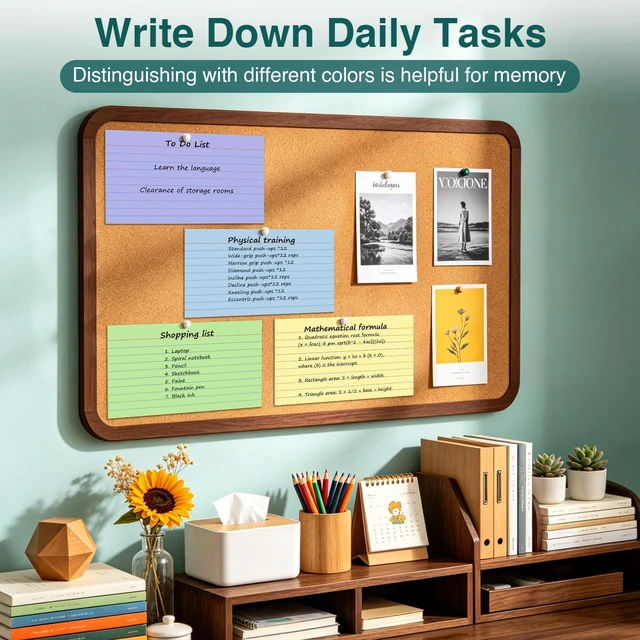 Alt view image 5 of 6 - Index Cards 5x8, 200 Sheets, Ruled Color Flash Cards for Effective Studying and Note-Taking, Premium Note Cards, Essential School Supplies for College & Office, Home Organization & Study Supplies