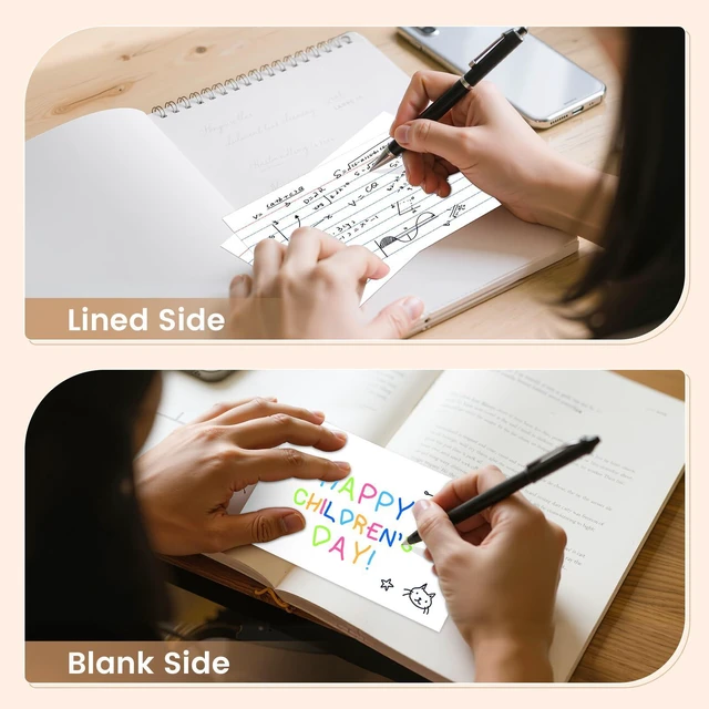 Alt view image 3 of 6 - Index Cards 4x6, 400 Sheets, Ruled White Flash Cards Premium Note Cards 4x6 4x6 Cards for Effective Studying and Note Taking, Essential for School, College & Office, Home Organization & Study Supplies
