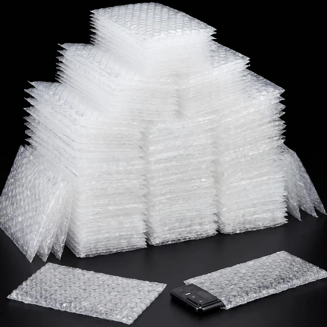 Main image of 500Pcs Small Bubble Pouches Wrap, 3.15"x4" Clear Bubble Out Bag for Packing Double Walled Moving Supplies Bubble Bags for Fragile Dishes China Plates, Bubble Pouch Bags for Shipping Storage Wrapping
