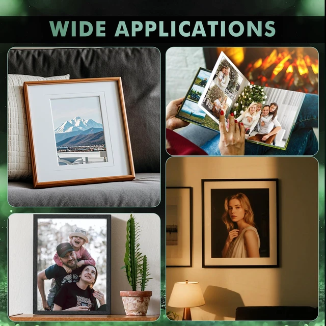 Alt view image 6 of 6 - Satin Photo Paper, Waterproof, 11x17 Inch 50 Sheets, 72lb, Single Sided, for Inkjet Printers, for Family Photos, Art Prints