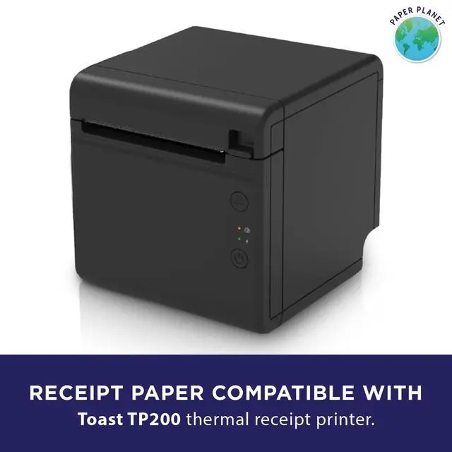 Alt view image 3 of 7 - Thermal Paper for Toast TP200 Printer | 20 Rolls Thermal Receipt Paper, Compatible with Toast TP200 Printer