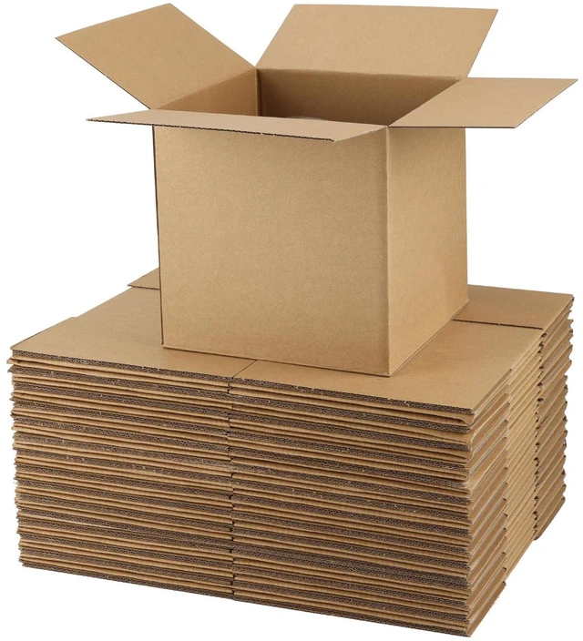 Main image of 25 Packs 7x7x7 Shipping Boxes, Brown Mailing Boxes Corrugated Cardboard Boxes for Small Business, Easy Assemble for Shipping Packing Mailing Bulk