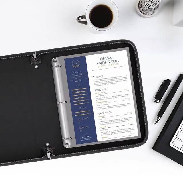 Alt view image 6 of 7 - Fireproof 3 Ring Binder with Zipper, 1.5" D Ring, 2 Pack Fits Letter Size,Compatible with Clear Page Protectors,Built-in Net Pouch Pen Holder,Portable Safe Storage,Black