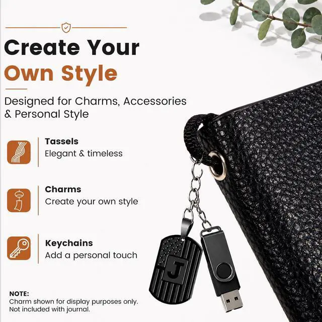 Alt view image 6 of 7 - College Ruled Journal for Men & Women, Softcover A5 Leather Notebook 3 Pack, Black, 176 Pages, 100 GSM Paper, Vegan Leather, Customizable Bookmark, Daily Writing, Journaling, Work & School