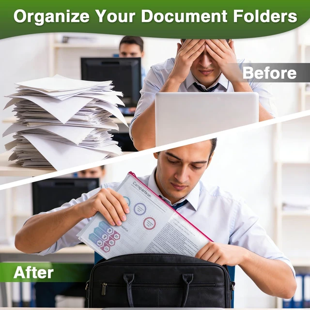 Alt view image 7 of 7 - 36 Pack A3 Black Mesh Zipper Pouch Bags Bulk, File Organizer Pouch 36 Black A3 Organizers Store Documents, Supplies and Projects; Perfect for Offices, Classrooms and Professional Workspaces