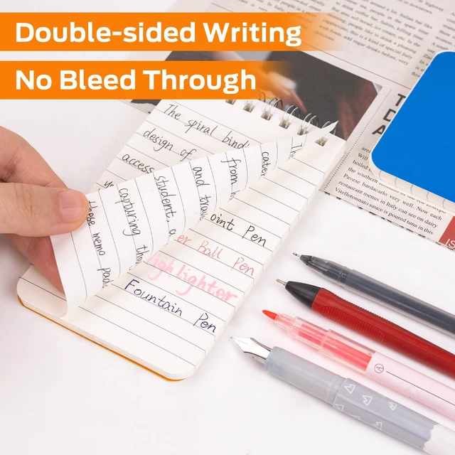 Alt view image 5 of 7 - Pocket Notebook 3x5 Inch, 42Packs Mini Top Bound Spiral Notepads Bulk | Memo Pads 6 Colored 60Sheets/120Pages (80GSM), Small Notepads for Listing, Planning, Note Taking
