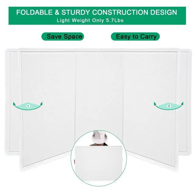 Alt view image 7 of 7 - Large Bulletin Board 60" x 36" Felt Cork Board,Decor Pin Board, Warm White Cork Board Alternative for Wall, Foldable Self-Adhesive Vision Board Prayer Board with Pushpins for Home Office Classroom