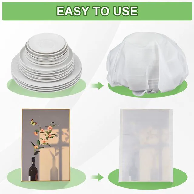 Alt view image 6 of 7 - 20 Pcs 24 x 32 Inch Extra Large Foam Packing Pouches, Moving Supplies Cushion Foam Pouches for Moving, Protect Dishes, Glassware, Photo Frame, Canvas Artwork, China, Home Appliances for Shipping