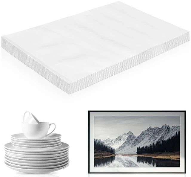 Main image of 10 Pcs 30 x 40 Inch Foam Pouches, Extra Large Foam Pouches, Moving Supplies Packing Foam for Canvas Artwork, Mirrors, Furniture Parts, TV Screen, Large China, Fragile Item Packing Storage and Shipping