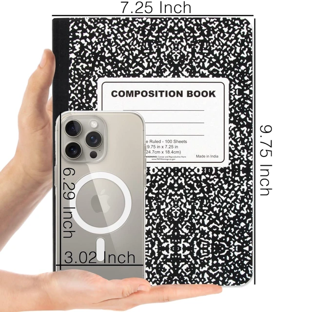 Alt view image 5 of 7 - (50 Pack) Bulk Composition Notebooks, College Ruled Marble Cover, 200 Pages (100 Sheets), 9.75 x 7.5, Bulk School Supplies for Classroom, Office & School Donations