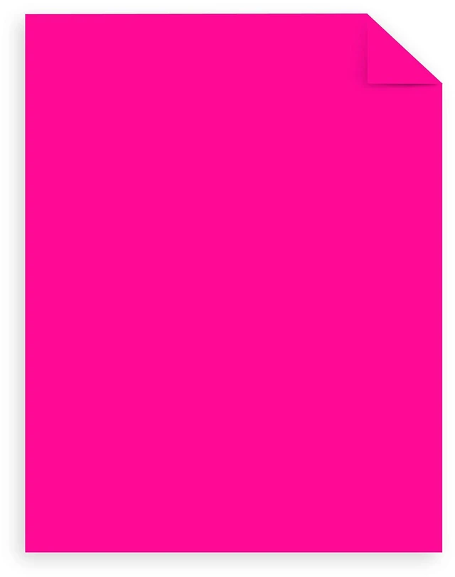 Alt view image 3 of 6 - Mega Collection, Colored Paper, Bright Pink, 625 Sheets, 24 lb/89 gsm, 8.5" x 11" - MORE SHEETS! (91674)