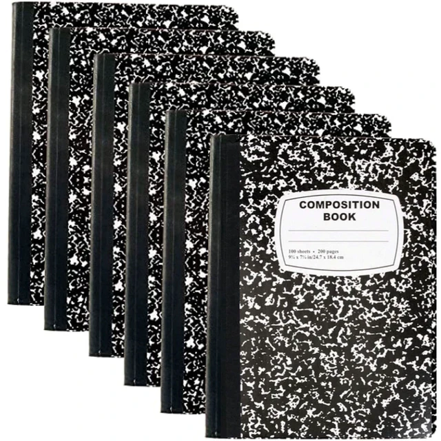 Alt view image 7 of 7 - (50 Pack) Bulk Composition Notebooks, College Ruled Marble Cover, 200 Pages (100 Sheets), 9.75 x 7.5, Bulk School Supplies for Classroom, Office & School Donations