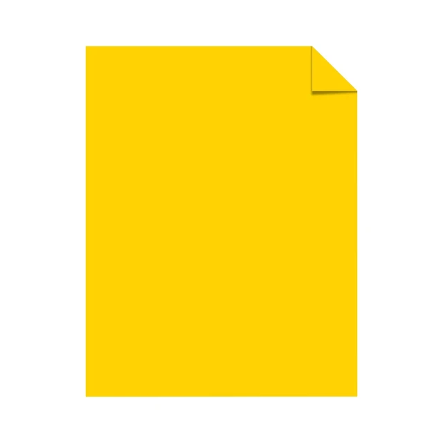 Alt view image 5 of 5 - Astrobrights 21538 Acid-Free Copy Paper, 24 lb., 2.5" Height, 8.5" Width, 11" Length, Solar Yellow (Pack of 500)