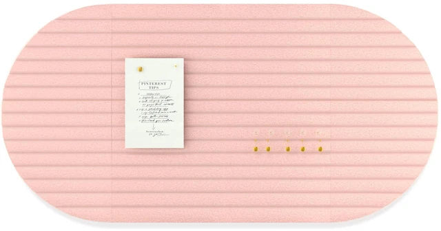 Alt view image 2 of 7 - Felt Bulletin Board 47" x 24", Cork Board Alternative with 30 Push Pins 4 Customizable Modular Decorative Felt Pin Board, Vision Board for Office Home Bedroom Wall Decor, Photo Picture Display