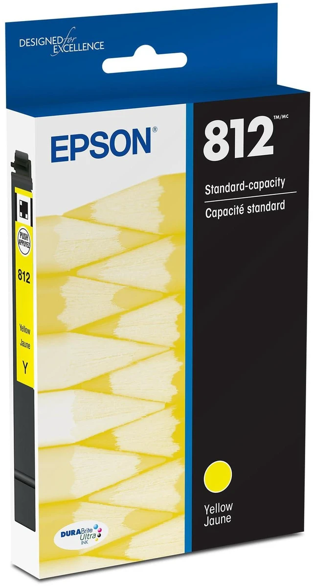 Main image of 812 Genuine Standard Capacity Yellow Ink Cartridge T812420 Works With WorkForce Pro WF-7310 WF-7820 WF-7840 EC-C7000 Printers
