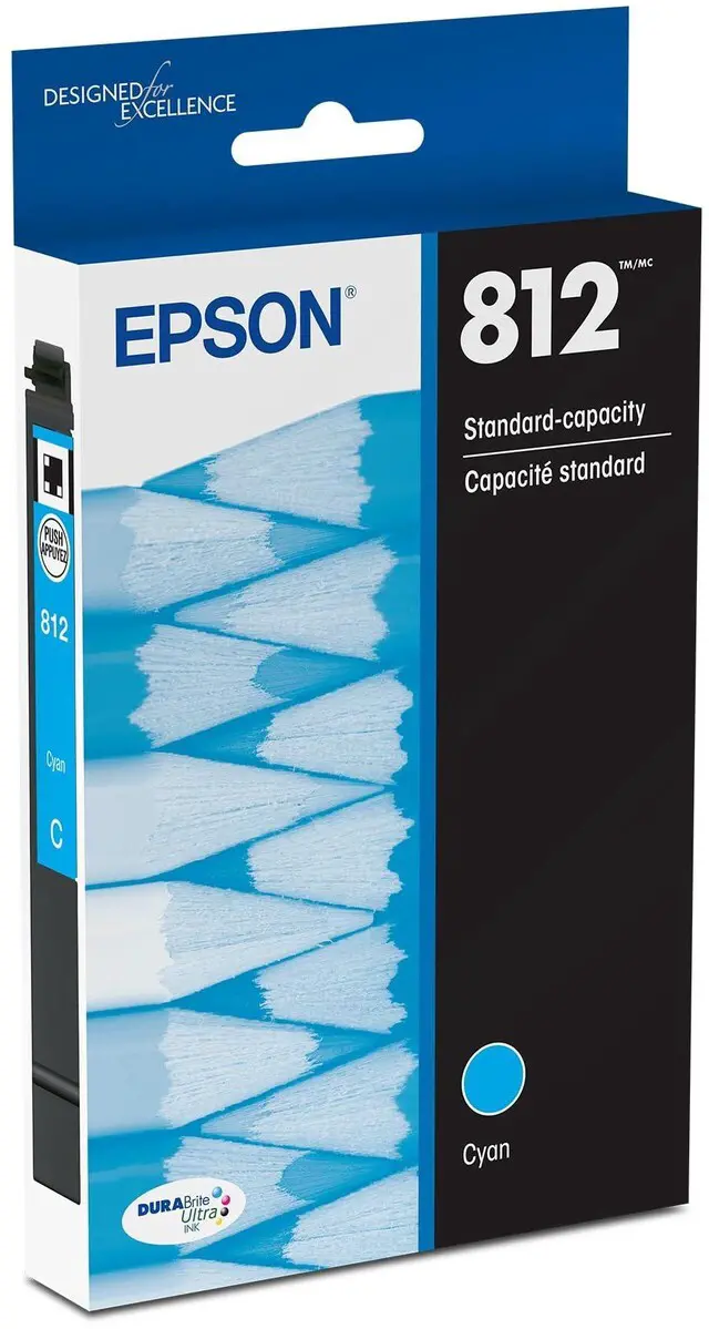 Main image of 812 Genuine Standard Capacity Cyan Ink Cartridge T812220 Works With WorkForce Pro WF-7310 WF-7820 WF-7840 EC-C7000 Printers
