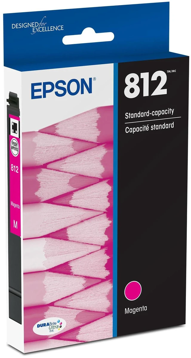 Main image of 812 Genuine Magenta Ink Cartridge Standard Capacity T812320 Works With WorkForce Pro WF-7310 WF-7820 WF-7840 EC-C7000 Printers