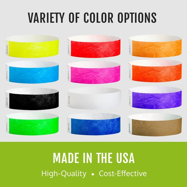 Alt view image 6 of 7 - 5,000 Purple Tyvek Wristbands for Events - Tamper-Proof Comfortable Water/Tear-Resistant - USA Made Tyvek Wristband ID Bracelets for Events, Concerts, Party Security, VIP Admission