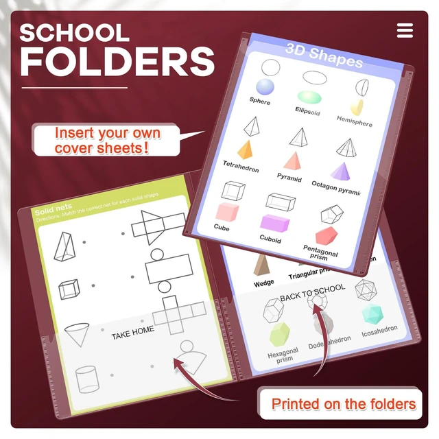 Alt view image 3 of 7 - 72 Pcs Plastic Take Home Folders with 2 Pockets Parent Teacher Classroom Communication Homework Folder for Students Parent Teacher Connect (Dark Red)