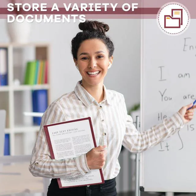 Alt view image 5 of 7 - 72 Pcs Plastic Take Home Folders with 2 Pockets Parent Teacher Classroom Communication Homework Folder for Students Parent Teacher Connect (Dark Red)