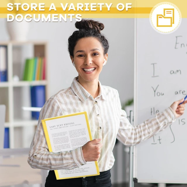 Alt view image 5 of 7 - 72 Pcs Plastic Take Home Folders with 2 Pockets Parent Teacher Classroom Communication Homework Folder for Students Parent Teacher Connect (Yellow)