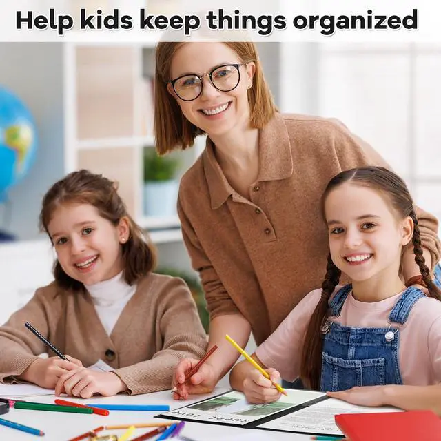 Alt view image 7 of 7 - 72 Pcs Plastic Take Home Folders with 2 Pockets Parent Teacher Classroom Communication Homework Folder for Students Parent Teacher Connect (Black)
