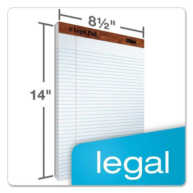 Alt view image 4 of 6 - 7573 Perforated Everyday Writing Legal Pad, 8.5 x 14 Inch, White, 12 Count (Pack of 1)