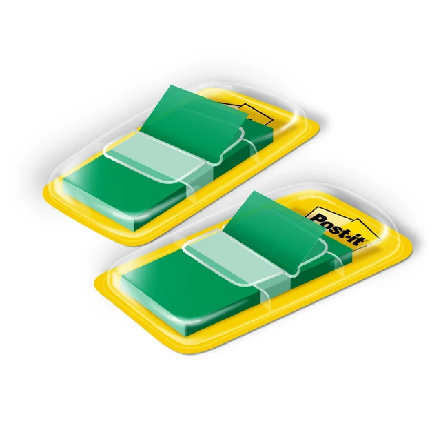 Alt view image 5 of 7 - Flags, 50/Dispenser, 2 Dispensers/Pack, 1 in Wide, Green (680-GN2) (Pack of 2)