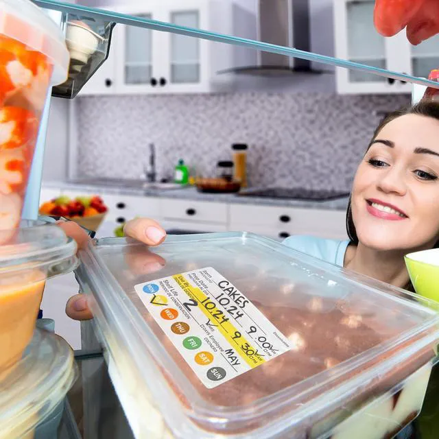 Alt view image 5 of 7 - L Liked 500 Dissolvable Food Labels 2"x3" for Food Rotation Suitable for kitchens, restaurants, food trucks, delis, grocery and fast food
