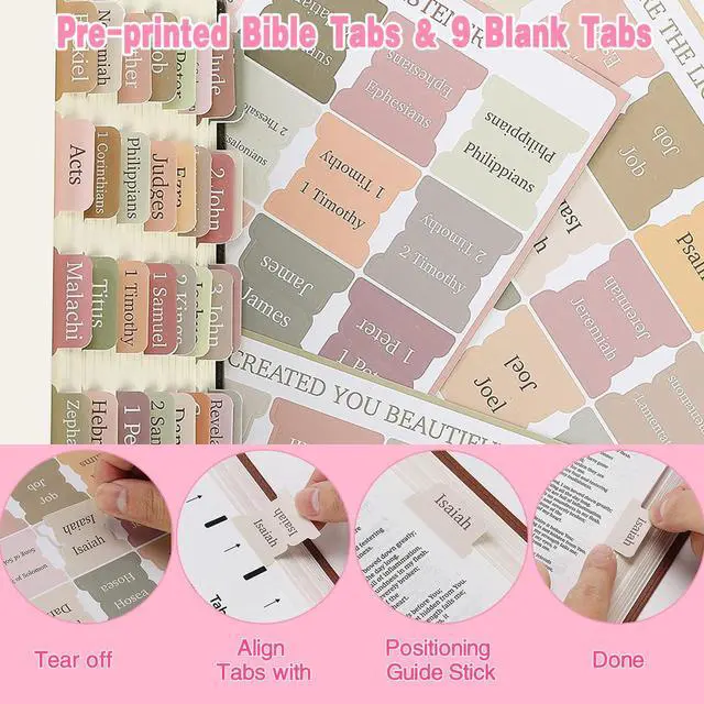 Alt view image 4 of 7 - 96-Piece Bible Study Supplies, Bible Journaling Kit for Women Bible journaling supplies with highlighters, gel pens, tabs, journal, bookmarks, stickers, washi tape, clips and pencil case