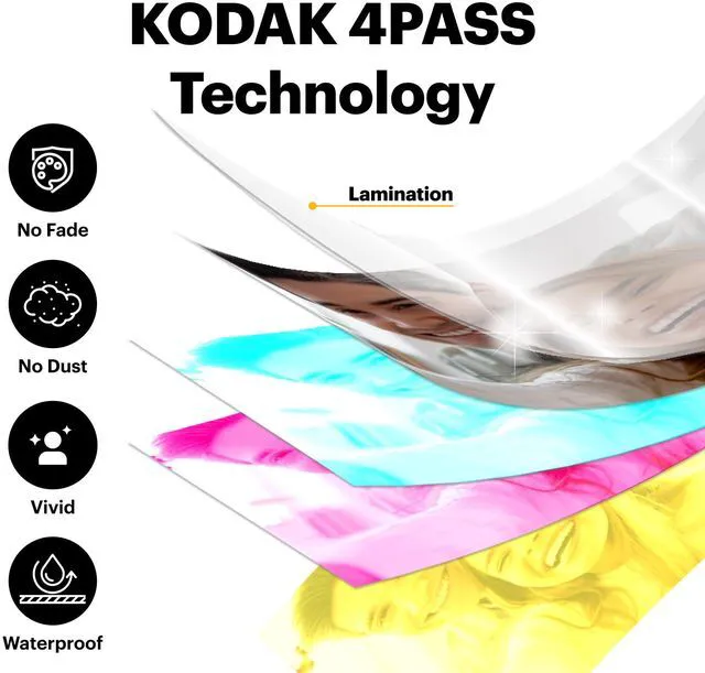 Alt view image 4 of 5 - 4PASS 3x3 Cartridge Refill, 60 Sheets, Mini 3 & Mini Shot 3 Compatible with Mini 3 Retro/Era & Mini Shot 3 Retro/Era, Water, Fingerprint, Fade Resistant