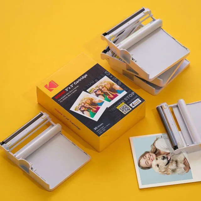 Alt view image 5 of 5 - 4PASS 3x3 Cartridge Refill, 60 Sheets, Mini 3 & Mini Shot 3 Compatible with Mini 3 Retro/Era & Mini Shot 3 Retro/Era, Water, Fingerprint, Fade Resistant
