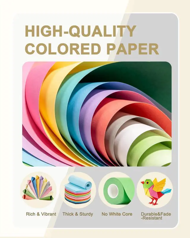 Alt view image 3 of 7 - Veritas Colored Copy Paper, Cream Multi-Purpose paper,Colored Printer Paper 8.5 x 11, 20 lb / 75 GSM, Cream,200 Sheet, Made in USA