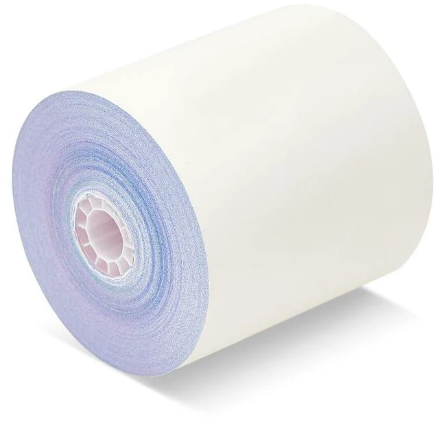 Alt view image 3 of 4 - 3-ply 3" inch 65' Feet (50 Rolls) White/Canary/Pink Carbonless Kitchen 50 Rolls TMU 220 (3-ply 3" inch 65' Feet)