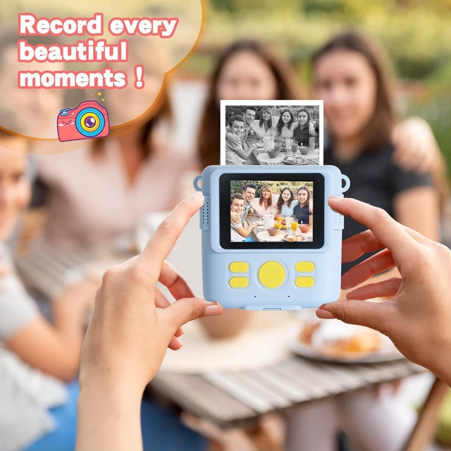 Alt view image 5 of 7 - 20 Rolls Instant Print Camera for Kids Refill Print Paper - Thermal Print Paper Rolls Photo Print HD Printing for Most Kids Instant Camera(White)