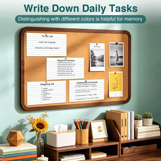 Alt view image 4 of 6 - Index Cards 5x8, 200 Sheets, Ruled White Flash Cards for Effective Studying and Note-Taking, Premium Note Cards, Essential School Supplies for College & Office, Home Organization & Study Supplies