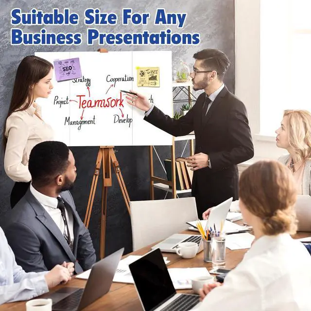 Alt view image 3 of 7 - Trifold Poster Board,36 Pack 24" x 16" White Corrugated Poster Boards Display Board,Perfect for School Projects, Science Fairs, Event Displays, and Business Presentations