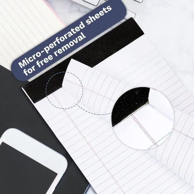 Alt view image 3 of 7 - Note Pads 5x8 12 PCS, Small Legal Pads 5x8 White College Ruled for Work, Perforated White Legal Notepads Lined Paper - 30 Sheets Per Notepad (Pack of 2)