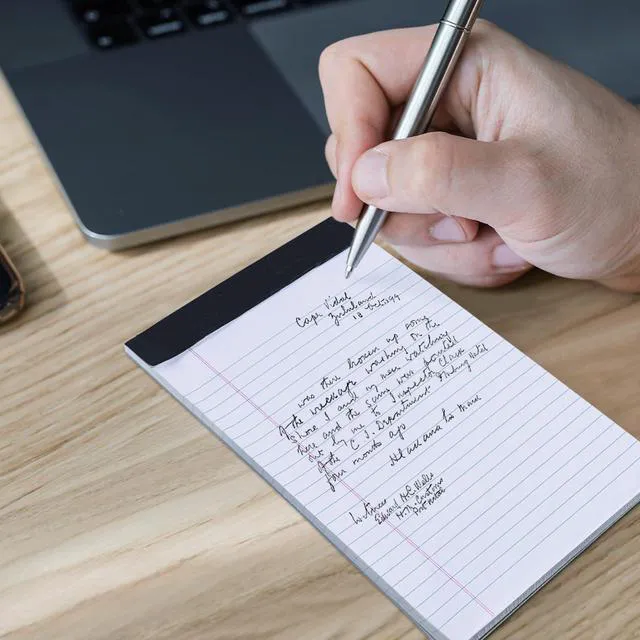 Alt view image 7 of 7 - Note Pads 5x8 12 PCS, Small Legal Pads 5x8 White College Ruled for Work, Perforated White Legal Notepads Lined Paper - 30 Sheets Per Notepad (Pack of 2)
