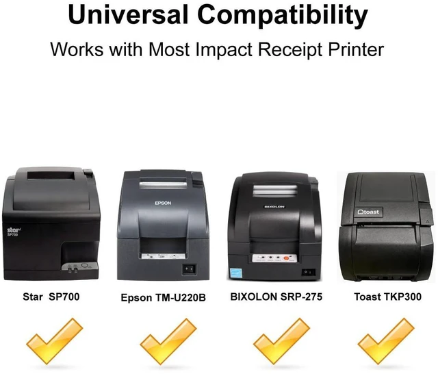 Alt view image 4 of 6 - Star SP700 Kitchen Printer Paper (24 Rolls) 3" x 150' 1 Ply Bond (Non -Thermal) Receipt Paper POS Cash Register Paper for TMU200 SRP275 from