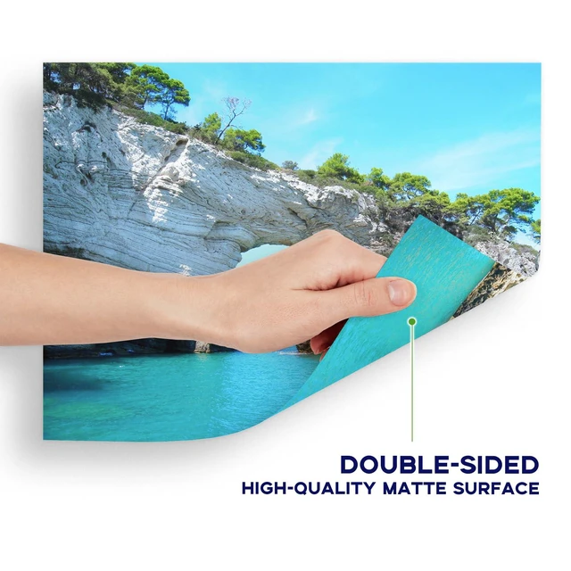 Alt view image 4 of 7 - 13x19 Double Sided Photo Paper Matte, 54LB Inkjet Printer Paper 100 Pack 200GSM 13 x 19 Presentation Paper for Posters, brochure and Art Prints